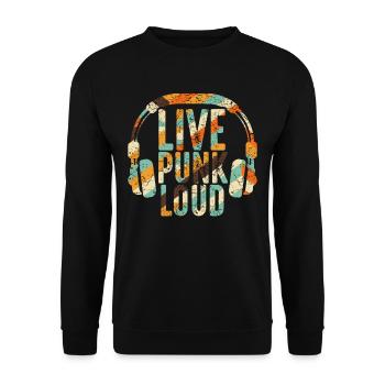 Punk rock punk punker musique rétro punks - Sweat-shirt Unisexe - noir - Devant - Alina (178cm) & Michal (187cm)