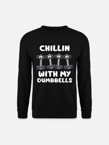 Gym Tshirt Men's Bodybuilding Shirt Fitness - Unisex Sweatshirt - black