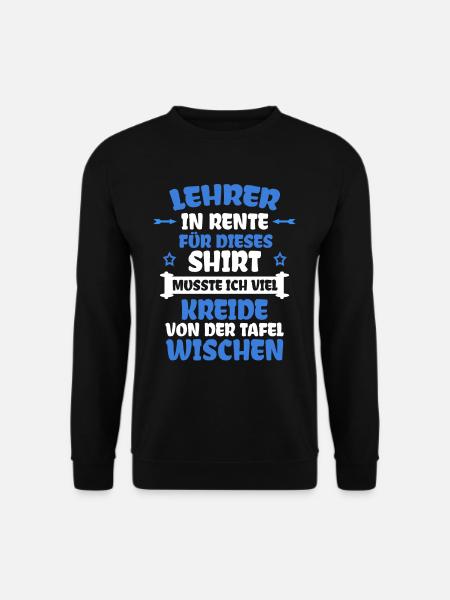 Rentner Für Dieses Shirt Musste Ich Lange - Unisex Pullover - Schwarz