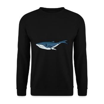 Cute Whale Species For Every Whale Lover - Whale Whales - Unisex Sweatshirt - black - Front - Alina (178cm) & Michal (187cm)