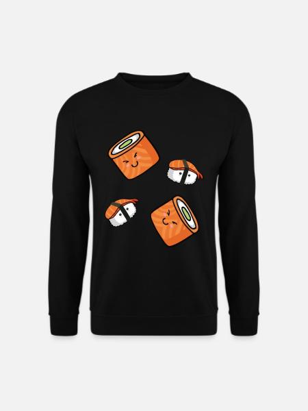 Sushi Bad Funny Design for Japan Fans - Unisex Sweatshirt - black