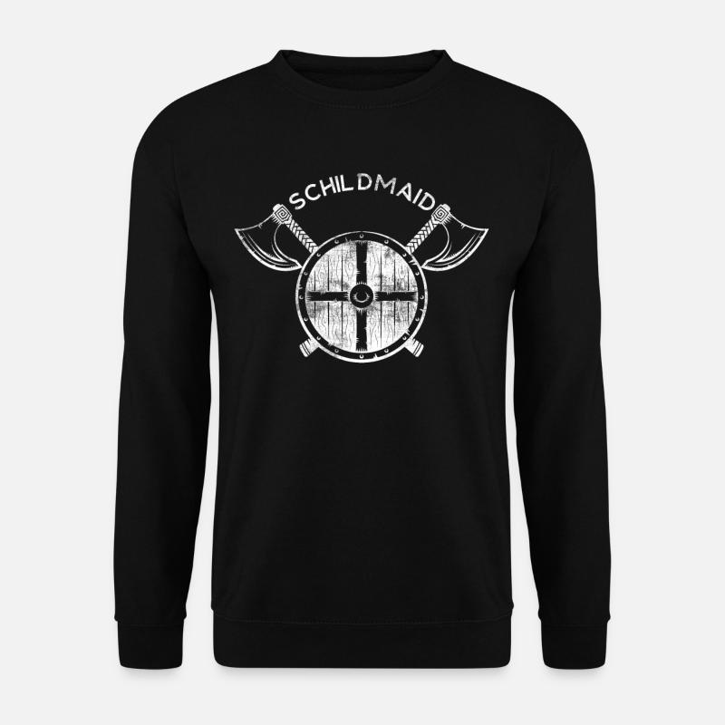Viking Odin Viking raven Valhalla - Unisex Sweatshirt - black