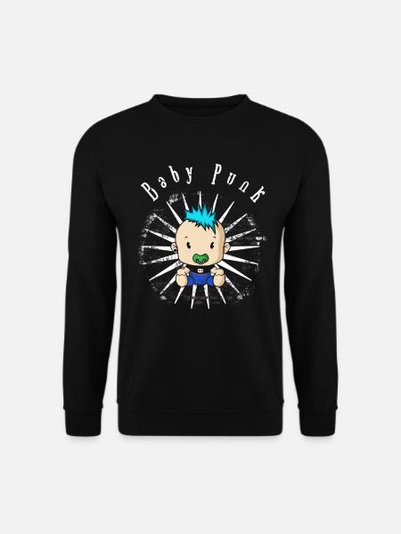 Punk punks punk punk rock punk rocker anarchy - Unisex Sweatshirt - black