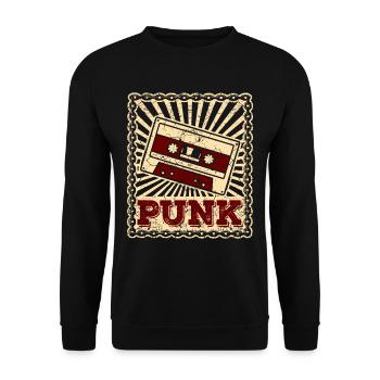 Punk Punks Punker Punkrock Punkrocker Anarchie 1 - Unisex Pullover - Schwarz - Vorne - Alina (178cm) & Michal (187cm)