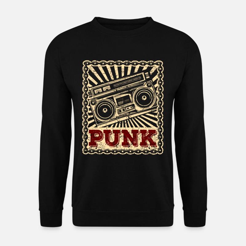 Punk Punks Punker Punkrock Punkrocker Anarchie - Unisex Pullover - Schwarz