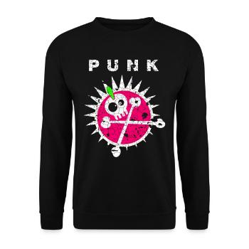 Punk Punks Punker Punkrock Punkrocker Anarchie - Unisex Pullover - Schwarz - Vorne - Alina (178cm) & Michal (187cm)