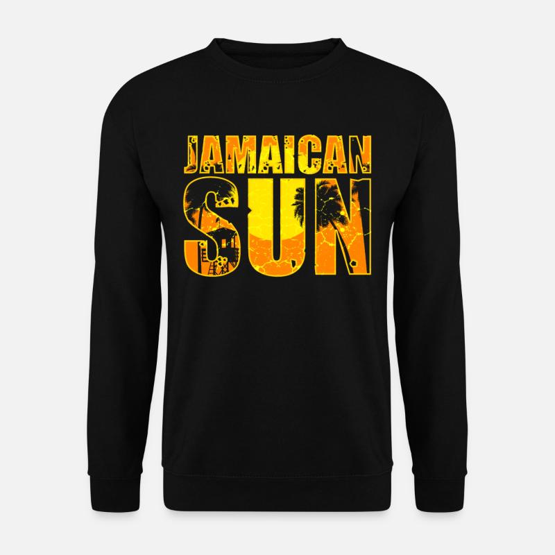 Jamaika Flagge Karibik Urlaub Jamaica Strand - Unisex Pullover - Schwarz