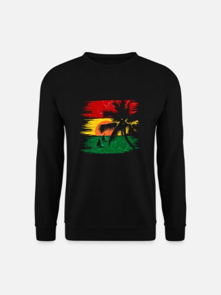 Jamaika Karibik Urlaub Jamaica Rasta Reagge - Unisex Pullover - Schwarz