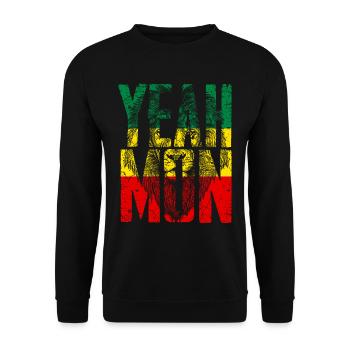 Jamaïque Vacances aux Caraïbes Jamaïque Rasta Reagge Gift - Sweat-shirt Unisexe - noir - Devant - Alina (178cm) & Michal (187cm)