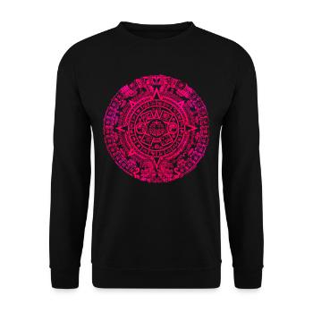 Aztec Mayan Aztec Calendar Mexico - Unisex Sweatshirt - black - Front - Alina (178cm) & Michal (187cm)