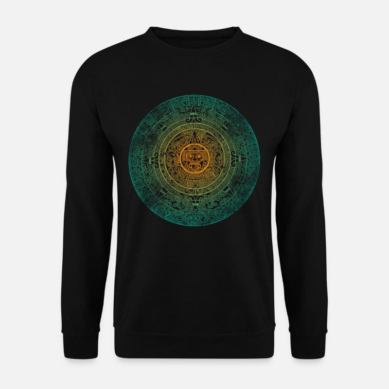 Aztec Mayan Aztec Calendar Mexico - Unisex Sweatshirt - black