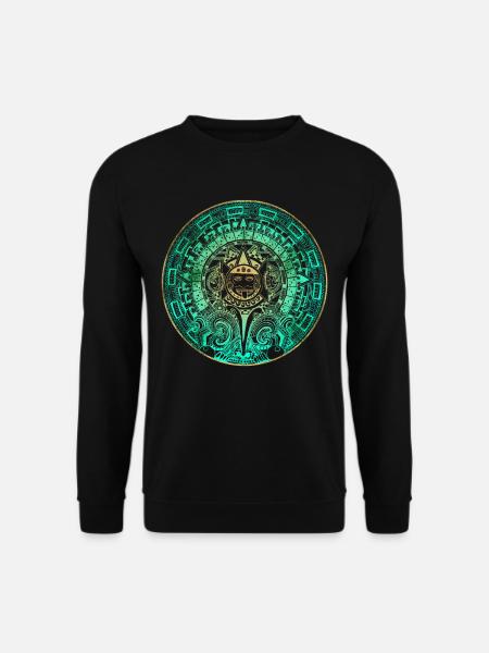 Aztec Mayan Aztec Calendar Mexico - Unisex Sweatshirt - black