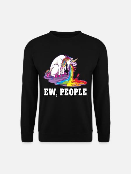 Ew People Einhorn - Unisex Pullover - Schwarz