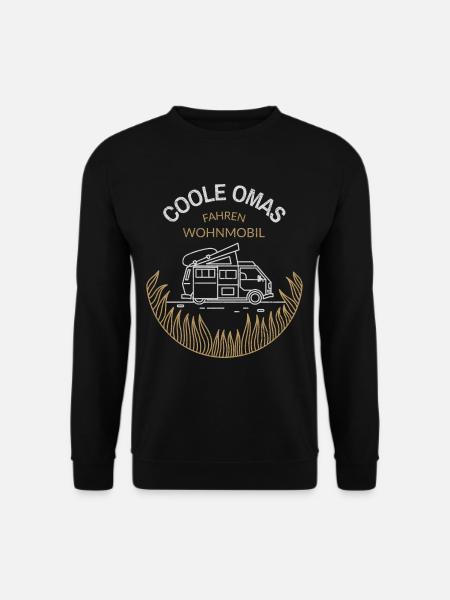 Coole Oma's Fahren Wohnmobil Kastenwagen Geschenk - Unisex Pullover - Schwarz