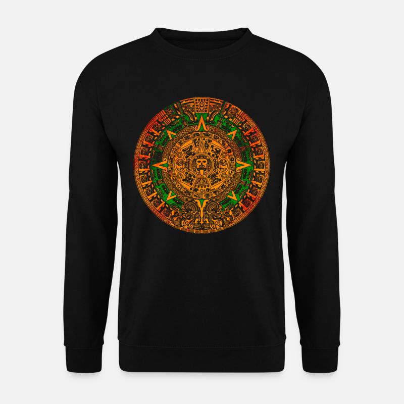 Aztec Mayan Aztec Calendar Mexico - Unisex Sweatshirt - black