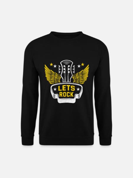 Rock n roll rock music rock and roll guitarist - Unisex Sweatshirt - black