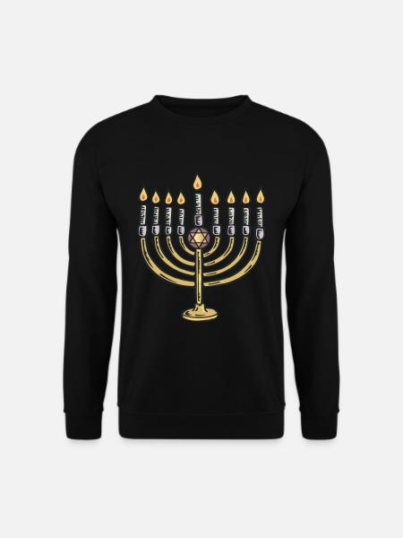 Shalom Davidstern Hebräisch Juden Judentum Jude - Unisex Pullover - Schwarz