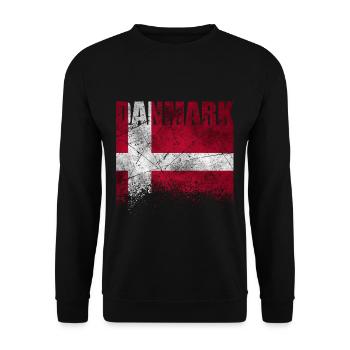 Danemark drapeau drapeau danois scandinavie vacances - Sweat-shirt Unisexe - noir - Devant - Alina (178cm) & Michal (187cm)