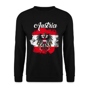 Drapeau autriche drapeau autrichien vacances - Sweat-shirt Unisexe - noir - Devant - Alina (178cm) & Michal (187cm)