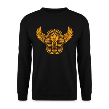 Egypt vacation pyramids sphinx archeology happiness - Unisex Sweatshirt - black - Front - Alina (178cm) & Michal (187cm)