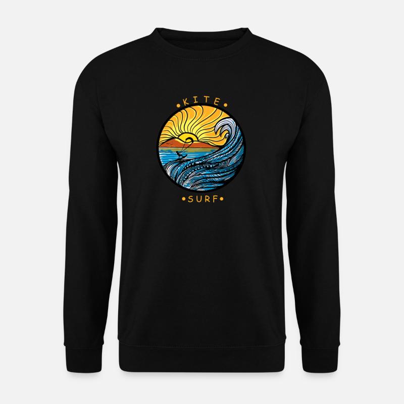 Kite Kiteboarding Kitesurfer Kiteboarding Gift - Unisex Sweatshirt - black