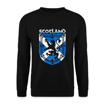 Drapeau de l'Écosse Armoiries écossaises Écossais - Sweat-shirt Unisexe - noir - Devant - Alina (178cm) & Michal (187cm)