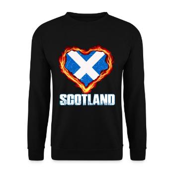 Drapeau de l'Écosse Armoiries écossaises Écossais - Sweat-shirt Unisexe - noir - Devant - Alina (178cm) & Michal (187cm)