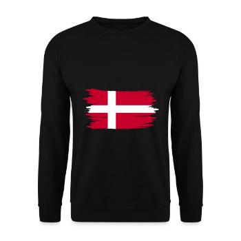 Danemark Drapeau drapeau danois Scandinavie Vacances - Sweat-shirt Unisexe - noir - Devant - Alina (178cm) & Michal (187cm)