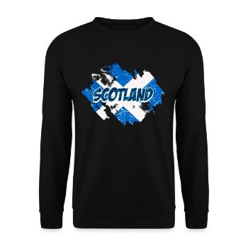 Drapeau de l'Écosse Armoiries écossaises Écossais - Sweat-shirt Unisexe - noir - Devant - Alina (178cm) & Michal (187cm)