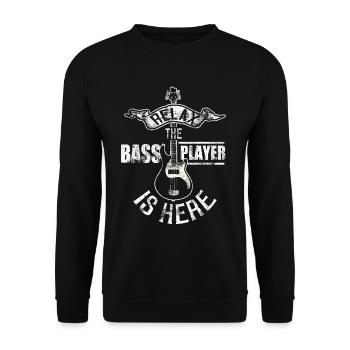 Bassiste bassiste bassiste EADG - Sweat-shirt Unisexe - noir - Devant - Alina (178cm) & Michal (187cm)