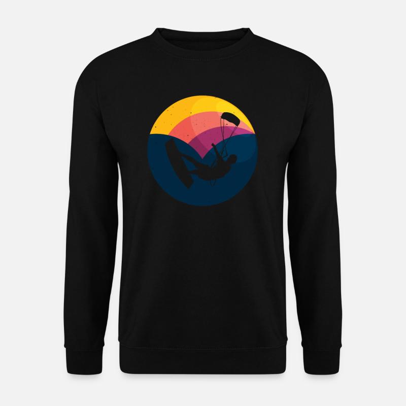Kite Kiteboarding Kitesurfer Kiteboarding Gift - Sweat-shirt Unisexe - noir