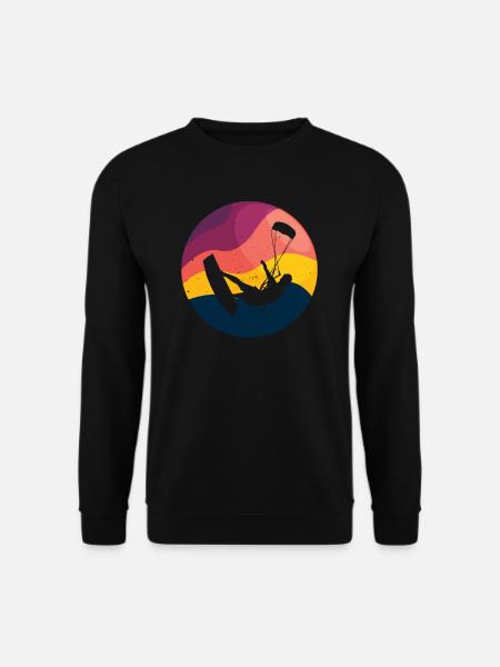 Kite Kiteboarding Kitesurfer Kiteboard Geschenk - Unisex Pullover - Schwarz