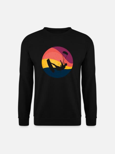 Kite Kiteboarding Kitesurfer Kiteboard Geschenk - Unisex Pullover - Schwarz