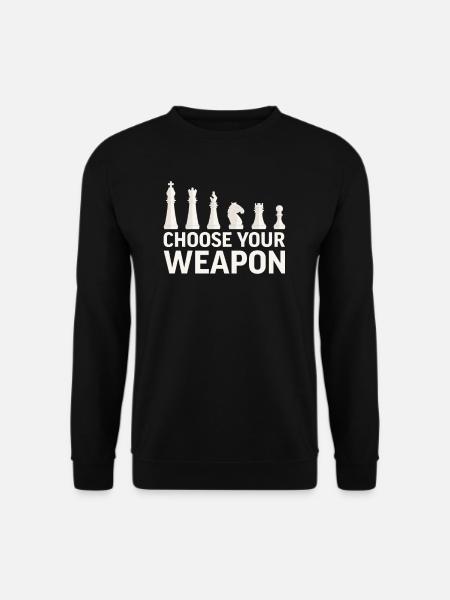 Chess chess player chess game chess pieces - Unisex Sweatshirt - black