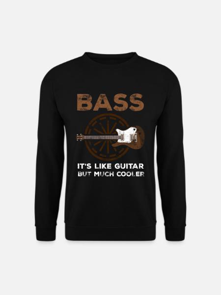 Basse guitare cool bassiste bassiste musicien - Sweat-shirt Unisexe - noir
