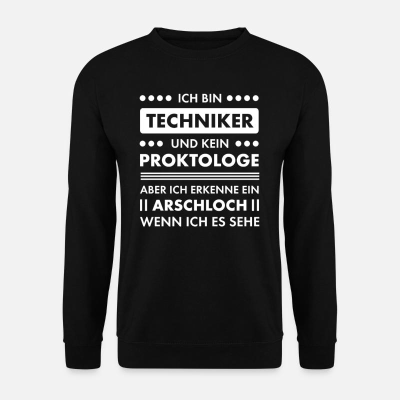 Staatlich geprüfter Techniker Meister Geschenk - Unisex Pullover - Schwarz
