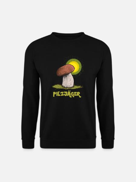 Pilzsammler Steinpilz Fliegenpilz Pilz Geschenk - Unisex Pullover - Schwarz