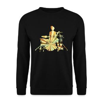 Percussion Batterie Drummer Drum Sticks Musique - Sweat-shirt Unisexe - noir - Devant - Alina (178cm) & Michal (187cm)