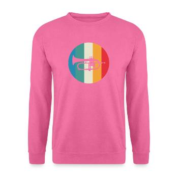 Cadeau de corne de joueur de corne de joueur de corne de bugle - Sweat-shirt Unisexe - rose - Devant