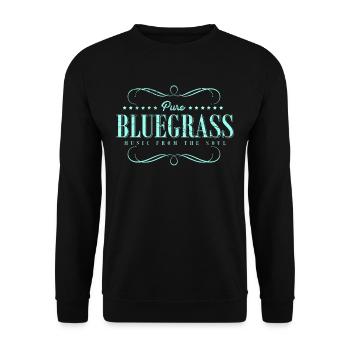 Bluegrass folk music guitar player banjo - Unisex Sweatshirt - black - Front - Alina (178cm) & Michal (187cm)