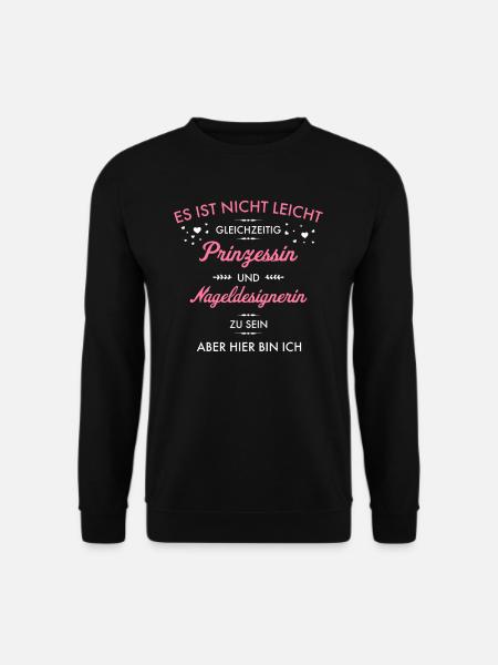 Nagelfee Nageldesign Kosmetikerin Nageldesignerin - Unisex Pullover - Schwarz