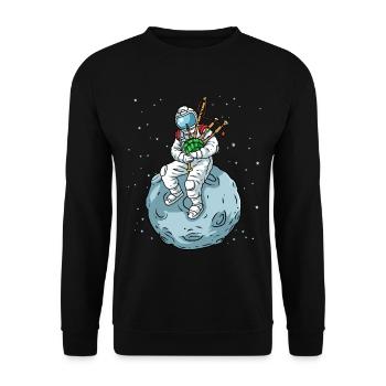 Cornemuse chemise astronaute cornemuse cornemuse - Sweat-shirt Unisexe - noir - Devant - Alina (178cm) & Michal (187cm)