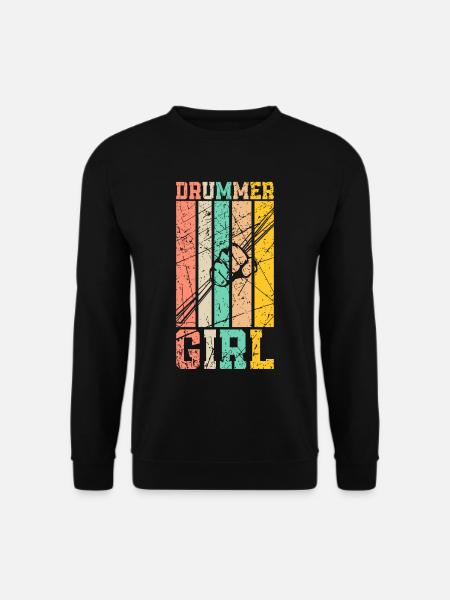 Schlagzeug Frauen - Unisex Pullover - Schwarz