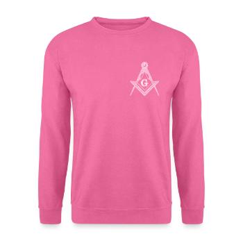 Freimauraer Maurer Illuminati Alles sehendes Auge - Unisex Pullover - Pink - Vorne