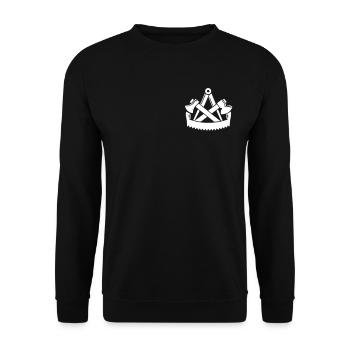 Charpentier charpentier charpentier charpentier cadeau - Sweat-shirt Unisexe - noir - Devant - Alina (178cm) & Michal (187cm)