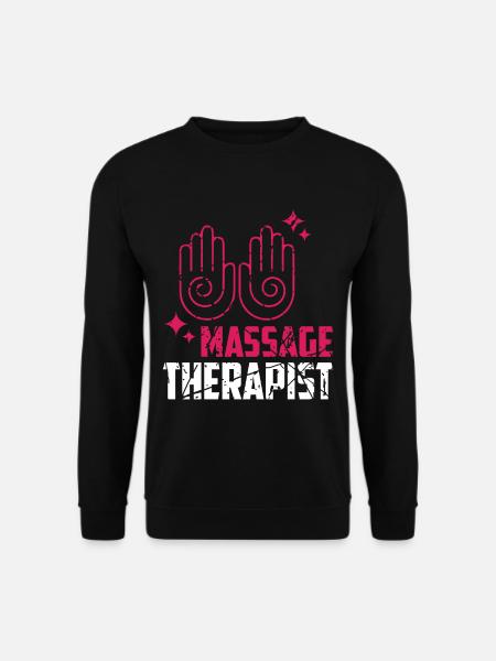 Massage therapy with hands - Unisex Sweatshirt - black
