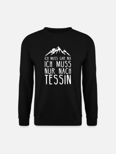 Tessin Kanton Schweiz Geschenk Swiss - Unisex Pullover - Schwarz