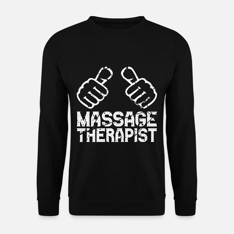 Massagetherapeut Lustige Massagetherapie - Unisex Pullover - Schwarz