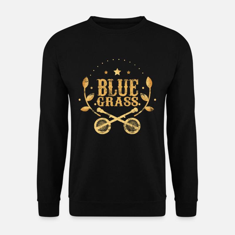 Bluegrass Banjo Musik - Unisex Pullover - Schwarz