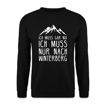 Sauerland Sauerländer Sauerländerin Winterberg - Unisex Pullover - Schwarz - Vorne - Alina (178cm) & Michal (187cm)